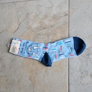Blue Q socks. F@#k off, I'm reading socks.  NWT.